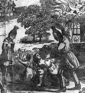 Seminoles attacking women and children