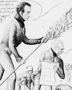 Secretary of War Joel Poinsett, with Francis Blair