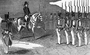 Jackson reviews troops in the First Seminole War