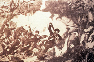 Battle of  Lake Okeechobee, illustration