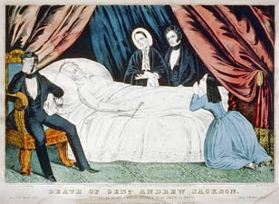 The Death of Andrew Jackson, by Currier and Ives