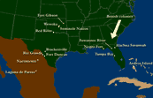 Map of Black Seminole history