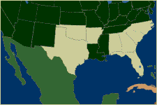 Map of Black Seminole odyssey