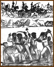 Detail from Massacre of the Whites by the Indians and Blacks in Florida