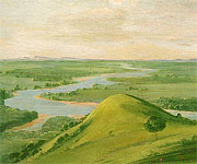 View of Indian Territory circa 1834, from George Catlin