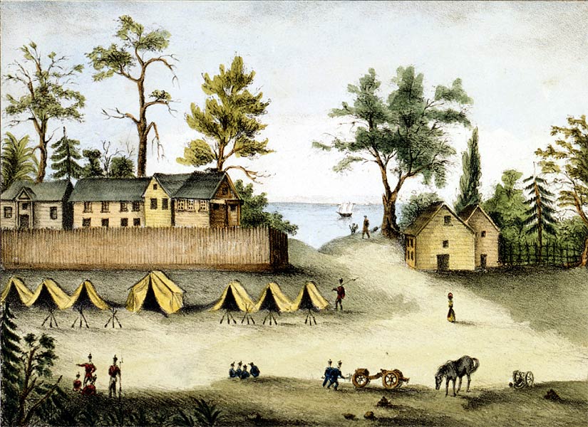 Soldiers in Camp, Picolata, Florida, 1837