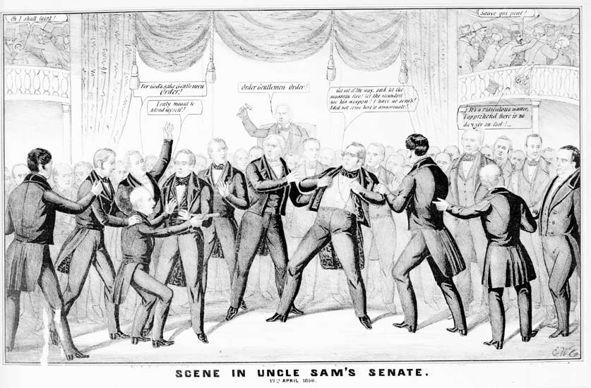 Scene in Uncle Sam's Senate