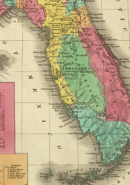 Seminole reservation lands, 1831