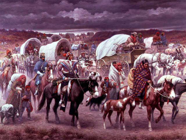 trail of tears. Trail of Tears by Lindneux